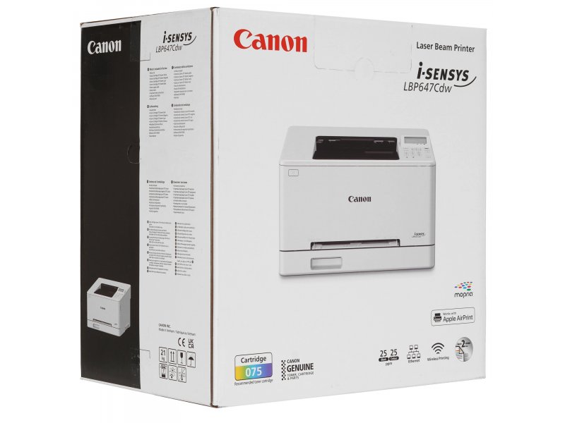Принтер лазерный Canon i-Sensys LBP647Cdw белый