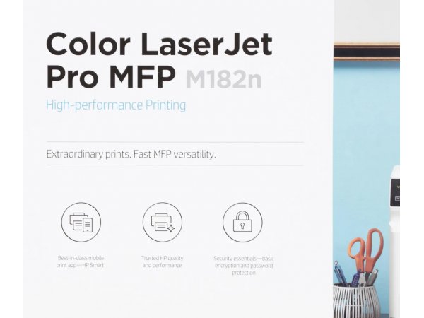 МФУ лазерное HP Color LaserJet Pro MFP M182n 7KW54A цветное МФУ лазерное HP Color LaserJet Pro MFP M182n 7KW54A цветное