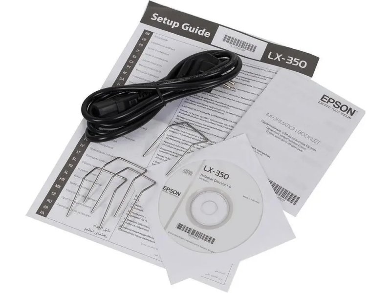 Принтер матричный Epson LX-350 черный