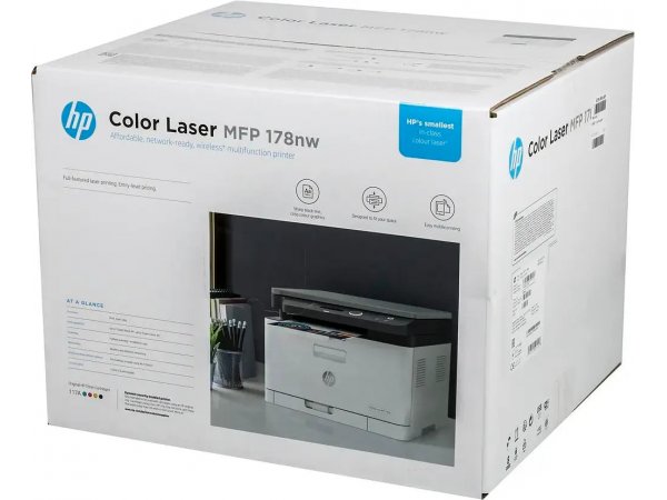 МФУ лазерное HP Color Laser MFP 178nw 4ZB96A цветное