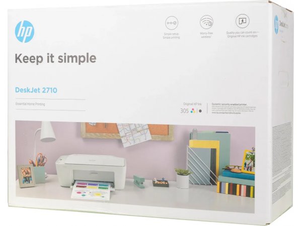 МФУ струйное HP DeskJet 2710 цветное (5AR83B)
