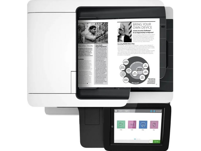 МФУ лазерное HP LaserJet Enterprise M528dn белый