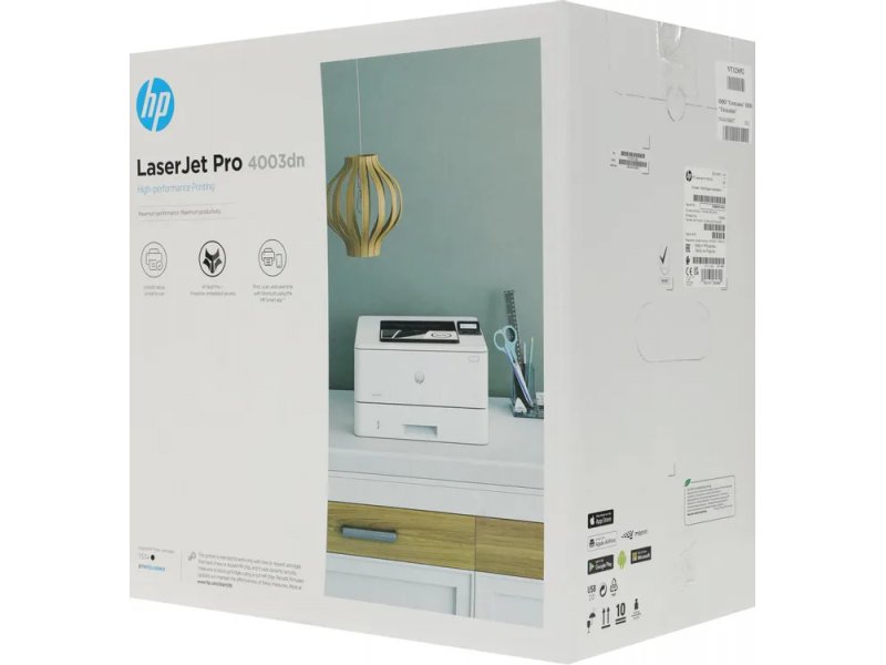 Принтер лазерный HP LaserJet Pro 4003dn белый