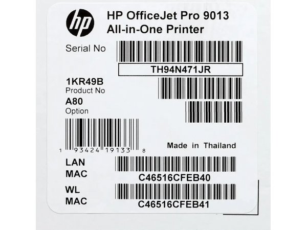 МФУ струйное HP Officejet Pro 9013 1KR49B цветное с Wi-Fi МФУ струйное HP Officejet Pro 9013 1KR49B цветное с Wi-Fi