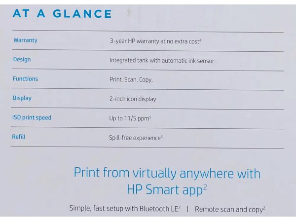 МФУ струйное HP Smart Tank 515 1TJ09A цветное