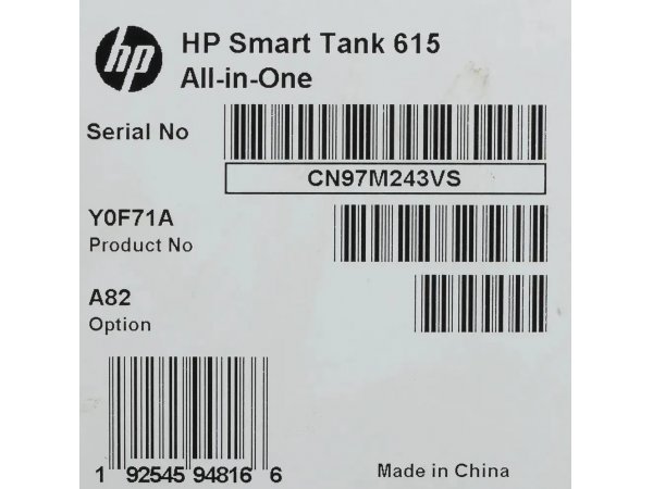 МФУ струйное HP Smart Tank 615 Y0F71A цветное МФУ струйное HP Smart Tank 615 Y0F71A цветное