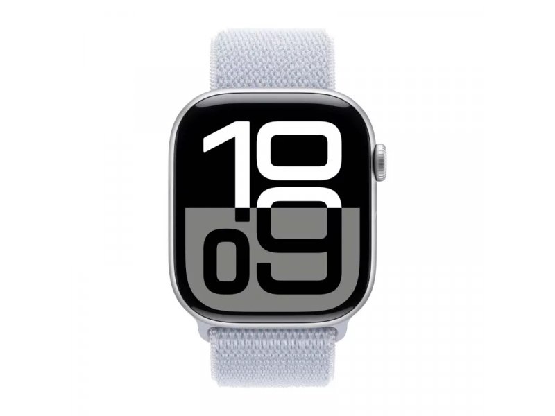 Умные часы Apple Watch Series 10 GPS, 42mm Silver Aluminium Case with Blue Cloud Sport Loop