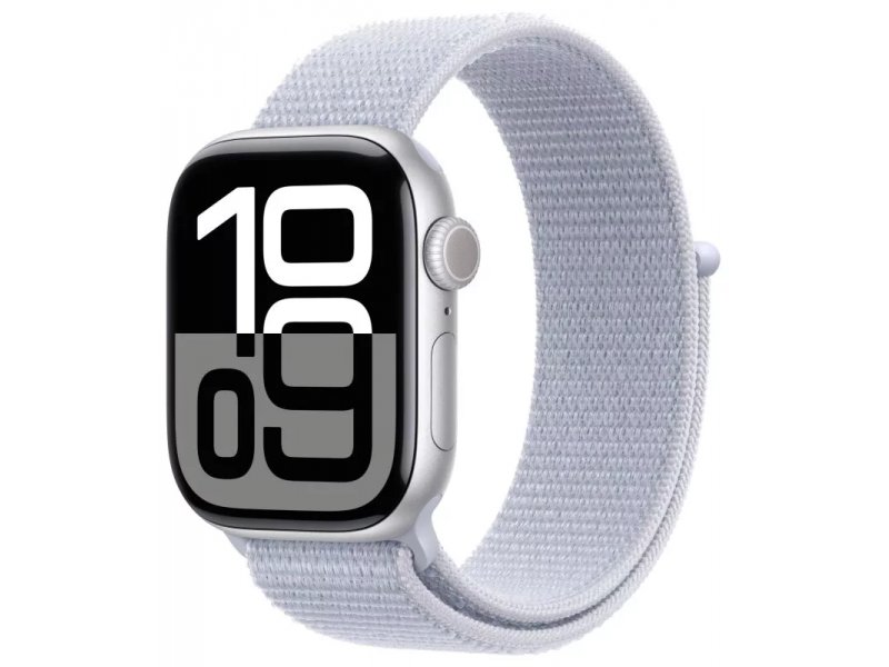 Умные часы Apple Watch Series 10 GPS, 42mm Silver Aluminium Case with Blue Cloud Sport Loop