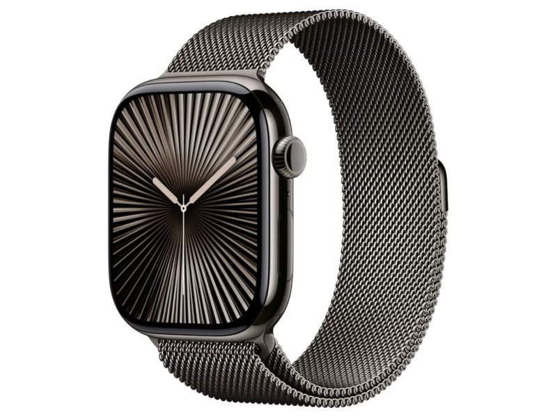 Умные часы Apple Watch Series 10 GPS + Cellular, 42mm Slate Titanium Case with Slate Milanese Loop