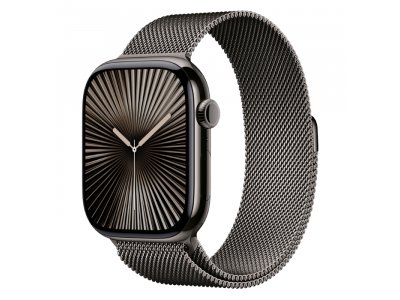 Умные часы Apple Watch Series 10 GPS + Cellular, 46mm Slate Titanium Case with Slate Milanese Loop - M/L