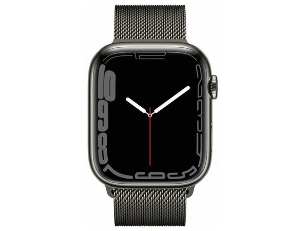 Часы Apple Watch Series 7 GPS + Cellular 41mm (MKJ23) (Graphite Stainless Steel Case with Graphite Milanese Loop)
