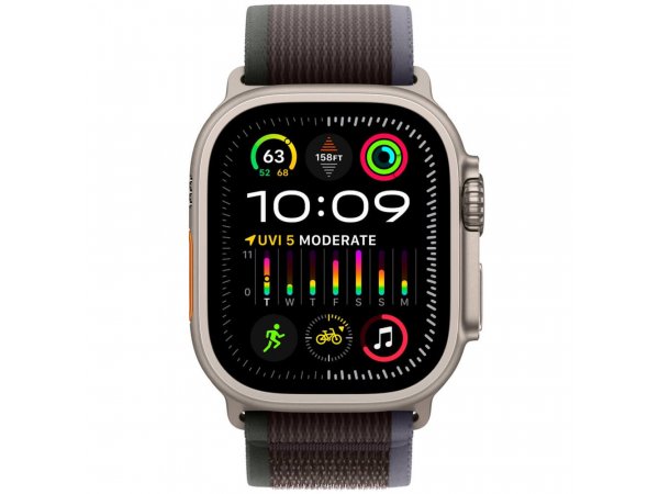 Умные часы Apple Watch Ultra 2 GPS + Cellular, 49mm Titanium Case with Blue/Black Trail Loop - M/L Умные часы Apple Watch Ultra 2 GPS + Cellular, 49mm Titanium Case with Blue/Black Trail Loop - M/L