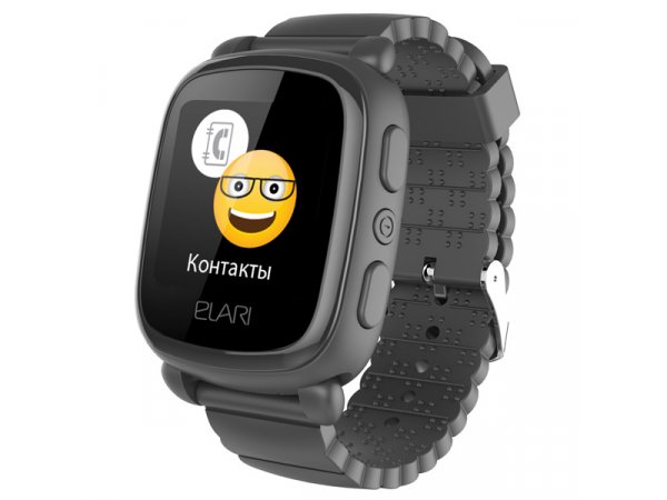Умные часы с GPS трекером Elari Kid Phone 2 Black