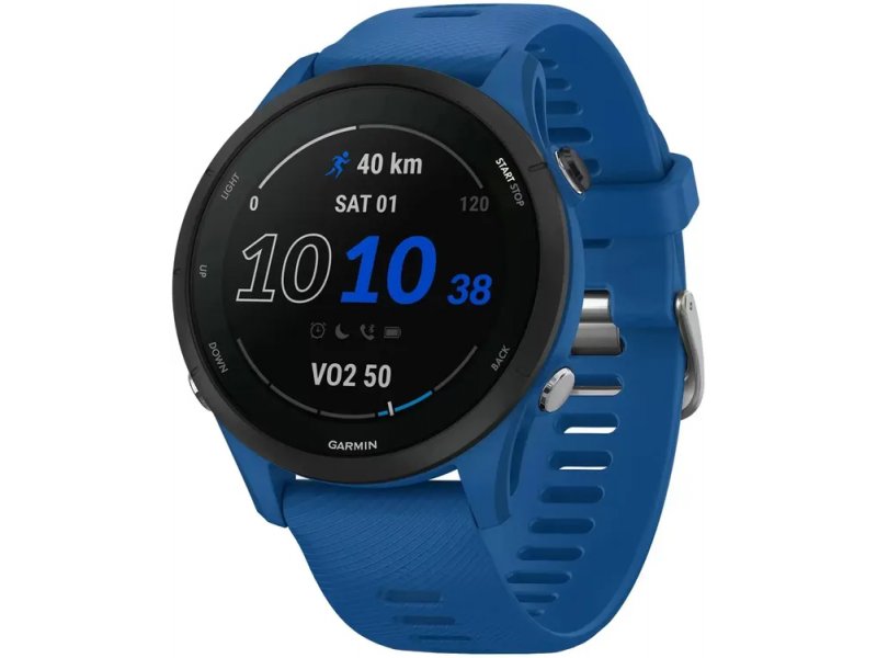 Смарт-часы Garmin Forerunner 255 33мм синий/черный [010-02641-11]