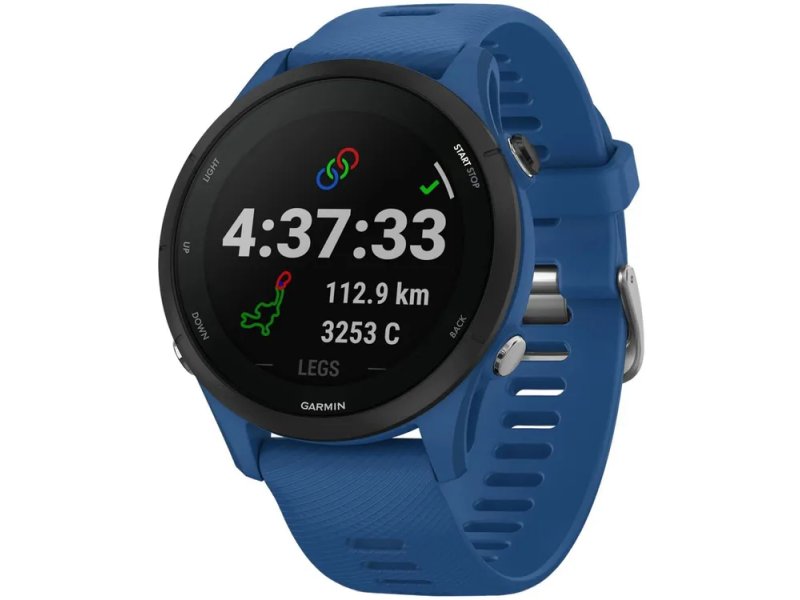 Смарт-часы Garmin Forerunner 255 33мм синий/черный [010-02641-11]