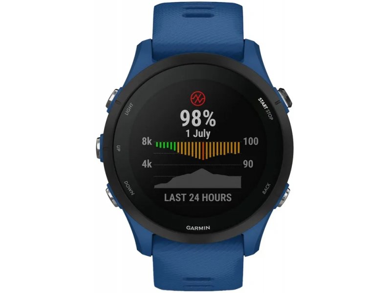 Смарт-часы Garmin Forerunner 255 33мм синий/черный [010-02641-11]