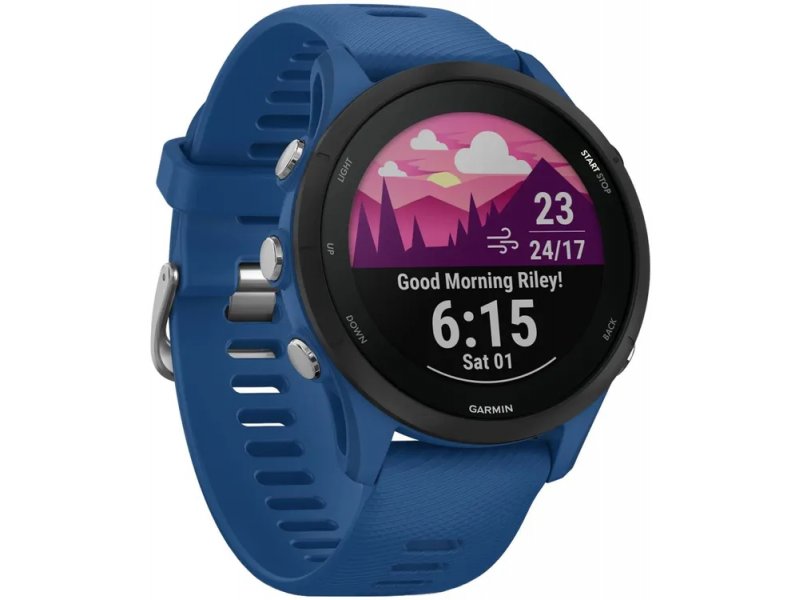 Смарт-часы Garmin Forerunner 255 33мм синий/черный [010-02641-11]