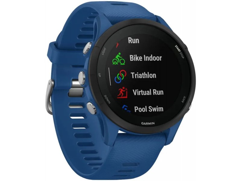 Смарт-часы Garmin Forerunner 255 33мм синий/черный [010-02641-11]