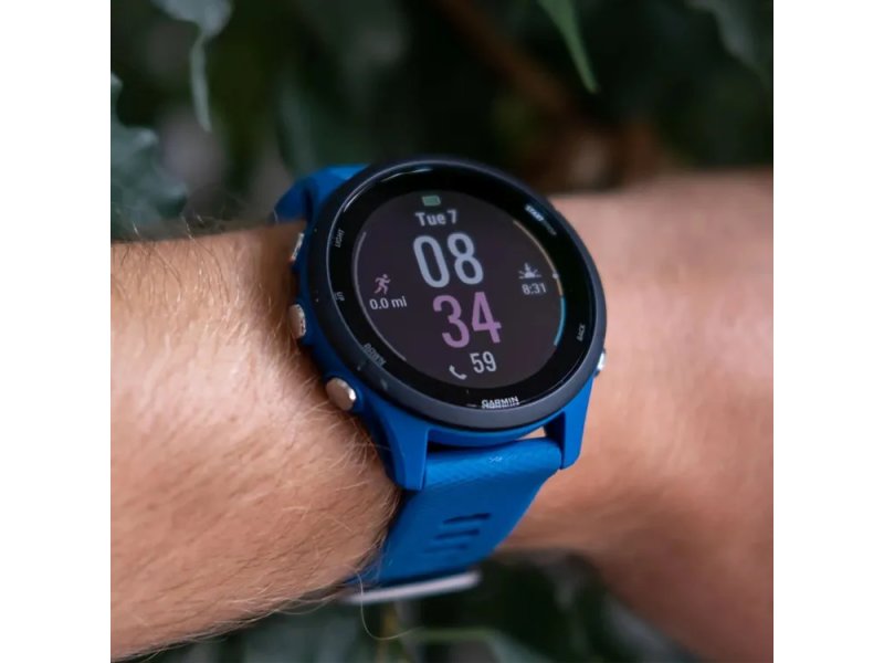 Смарт-часы Garmin Forerunner 255 33мм синий/черный [010-02641-11]