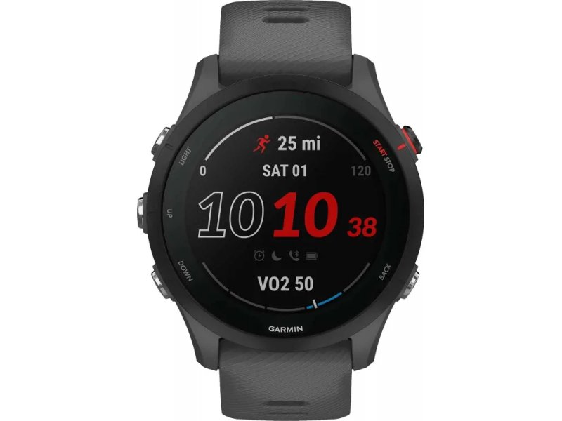 Смарт-часы Garmin Forerunner 255 33мм темно-серый/черный [010-02641-10]