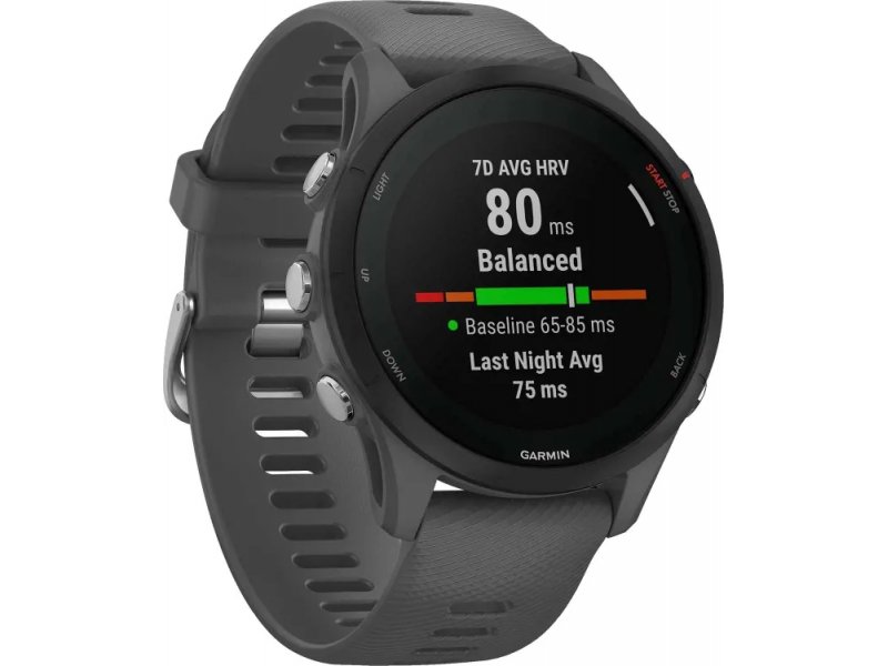 Смарт-часы Garmin Forerunner 255 33мм темно-серый/черный [010-02641-10]
