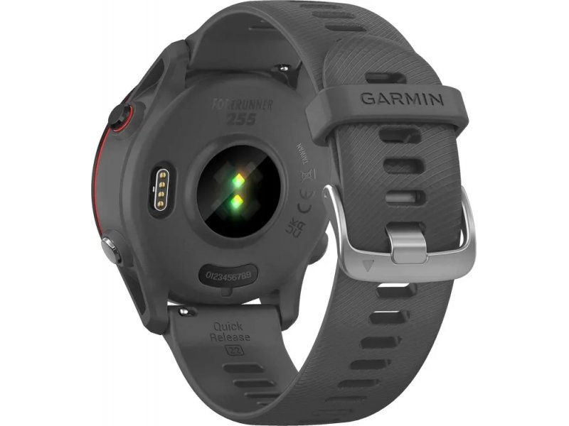Смарт-часы Garmin Forerunner 255 33мм темно-серый/черный [010-02641-10]