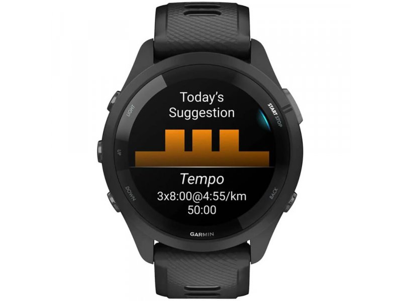 Смарт-часы Garmin Forerunner 265 33mm черный/черный [010-02810-10]