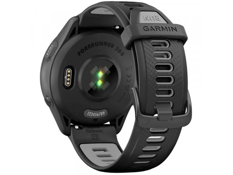 Смарт-часы Garmin Forerunner 265 33mm черный/черный [010-02810-10]