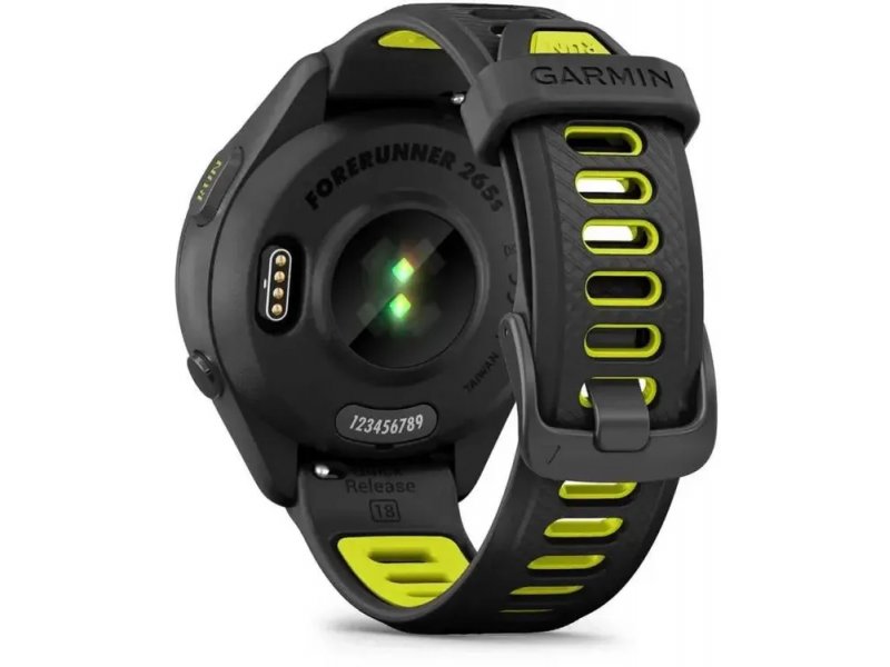 Смарт-часы Garmin Forerunner 265S 27.5mm черный/желтый [010-02810-13]