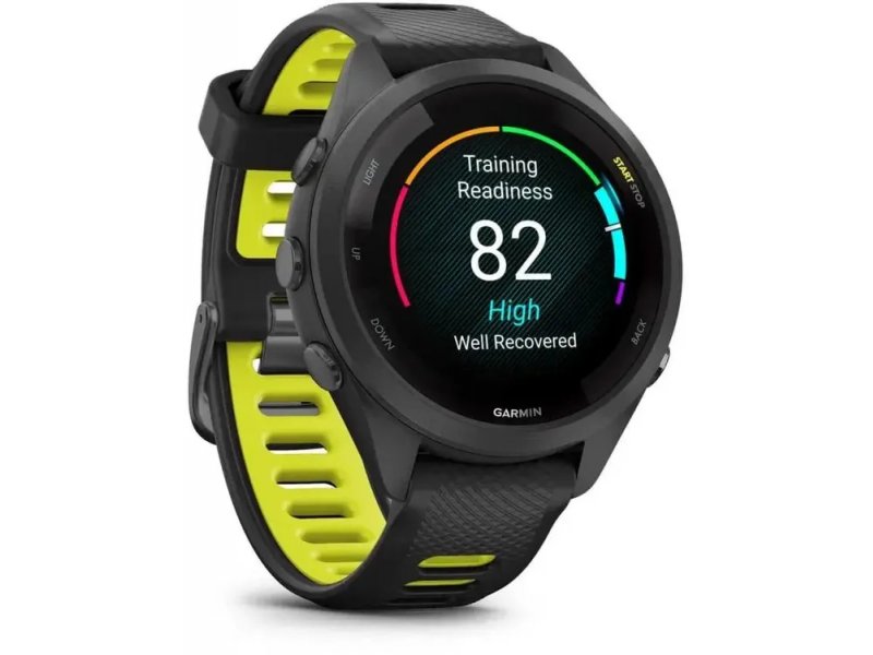 Смарт-часы Garmin Forerunner 265S 27.5mm черный/желтый [010-02810-13]