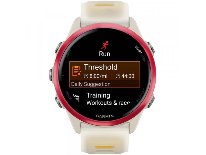 Смарт-часы Garmin Forerunner 570 42mm белый/розовый [010-02970-02]