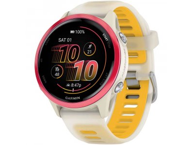 Смарт-часы Garmin Forerunner 570 42mm белый/розовый [010-02970-02]