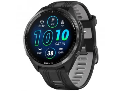 Смарт-часы Garmin Forerunner 965 47mm черный/серый [010-02809-10]