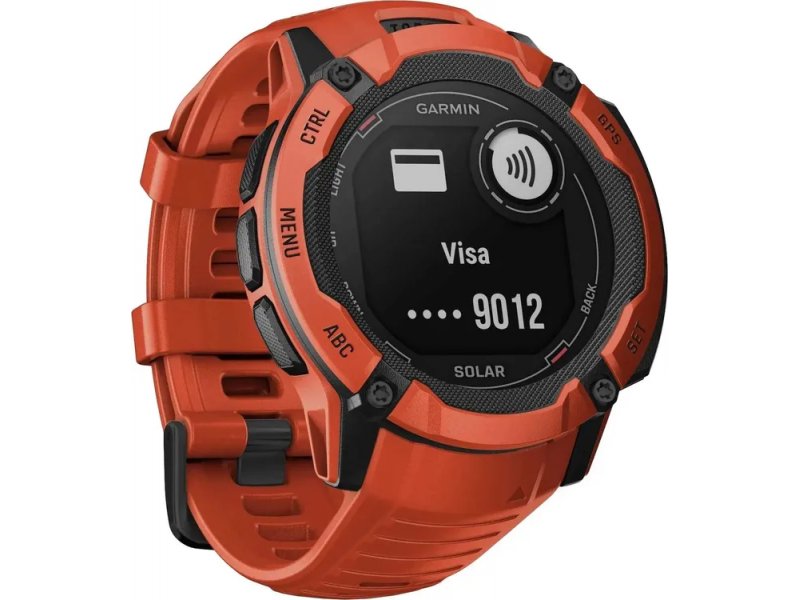 Смарт-часы Garmin Instinct 2X Solar 50mm красный/красный [010-02805-01]