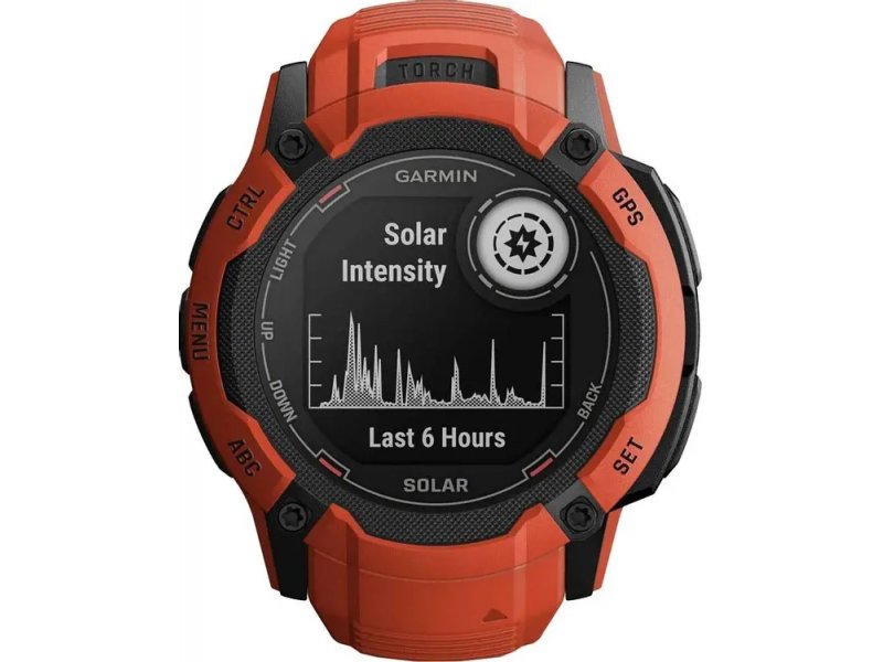 Смарт-часы Garmin Instinct 2X Solar 50mm красный/красный [010-02805-01]