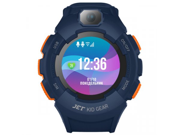 Часы с GPS трекером JET Kid Gear Blue/Orange Часы с GPS трекером JET Kid Gear Blue/Orange