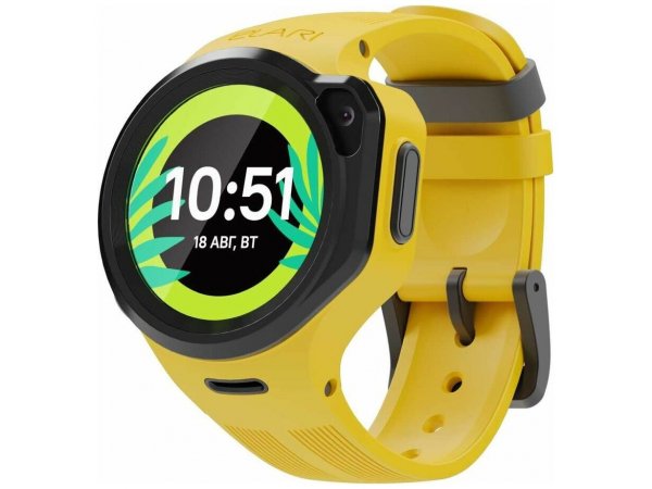 Детские часы ELARI KidPhone 4G Round Yellow