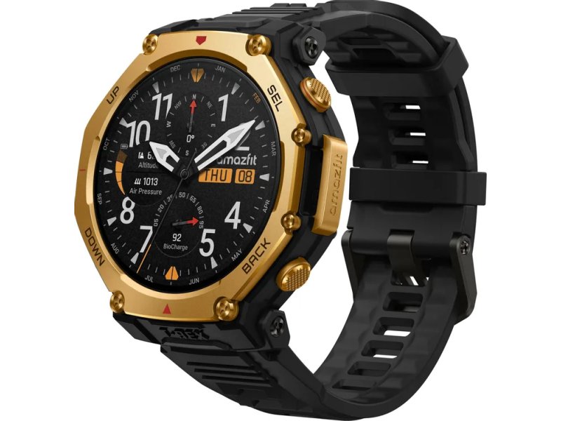 Смарт-часы Amazfit T-rex 3 Pro A2444 48mm черный/золотистый [1747223]