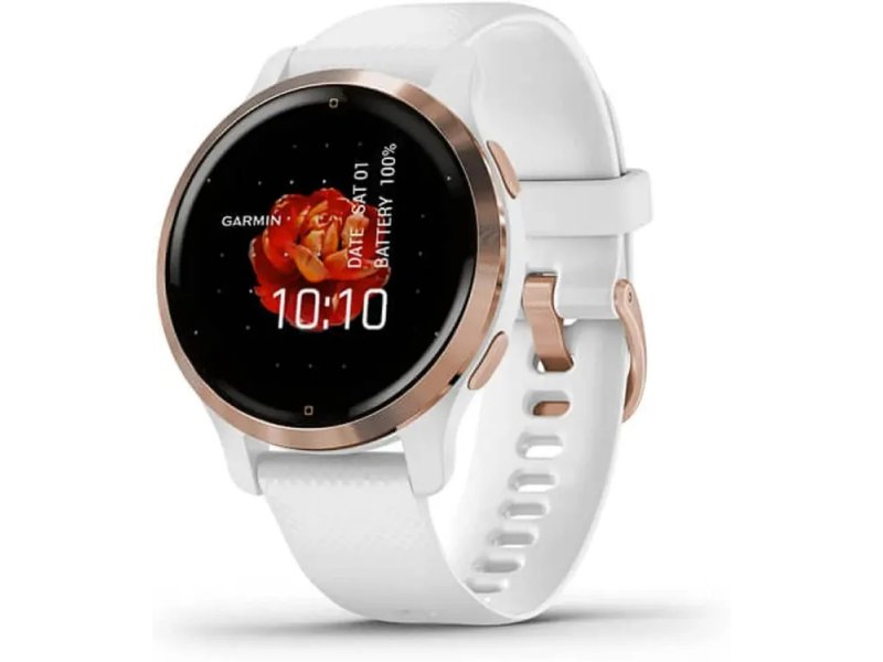 Смарт-часы Garmin Venu 2S белый/розовое золото [010-02429-13]