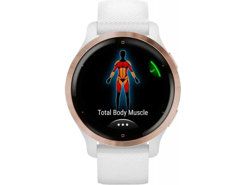 Смарт-часы Garmin Venu 2S белый/розовое золото [010-02429-13]