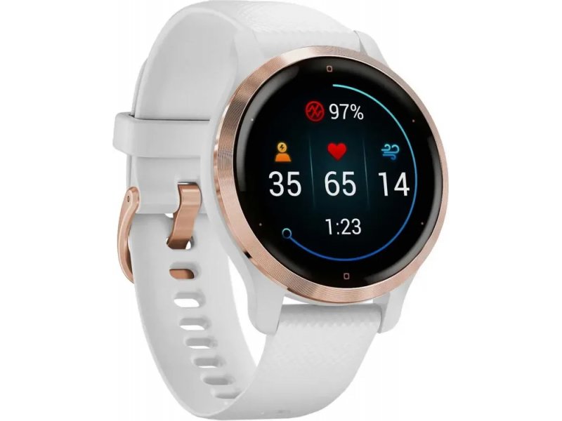 Смарт-часы Garmin Venu 2S белый/розовое золото [010-02429-13]