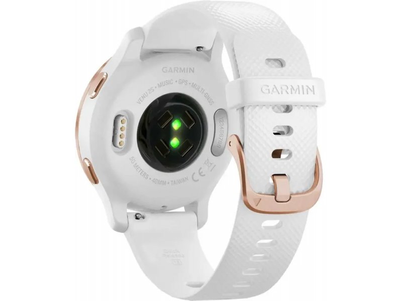 Смарт-часы Garmin Venu 2S белый/розовое золото [010-02429-13]