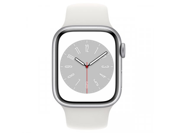 Умные часы Apple Watch Series 8 41 мм Aluminium Case, Silver/White Sport Band S/M Умные часы Apple Watch Series 8 41 мм Aluminium Case, Silver/White Sport Band S/M