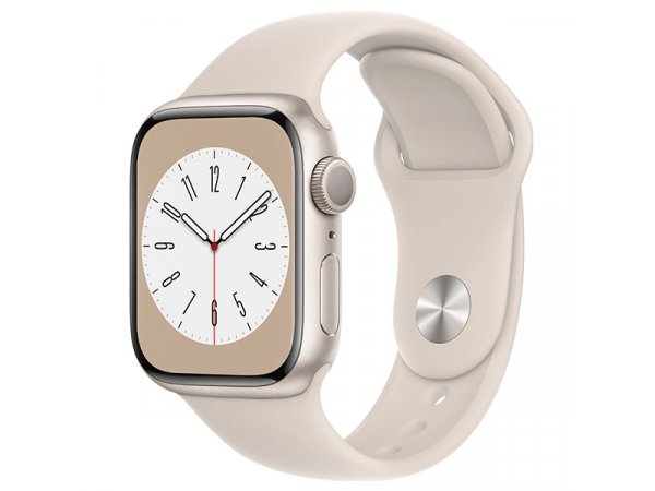 Умные часы Apple Watch Series 8 41 мм Aluminium Case, Starlight/Starlight Sport Band M/L