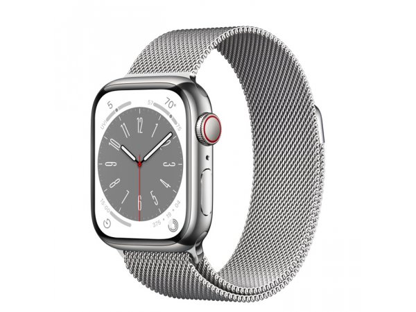 Часы Apple Watch Series 8 GPS + Cellular 41mm (Silver Stainless Steel Case with Milanese Loop)