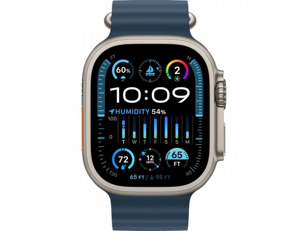 Умные часы Apple Watch Ultra 2 GPS + Cellular, 49mm Titanium Case with Blue Ocean Band Умные часы Apple Watch Ultra 2 GPS + Cellular, 49mm Titanium Case with Blue Ocean Band