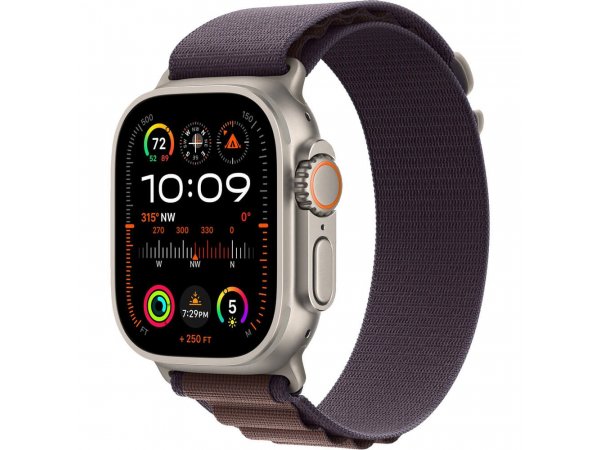 Умные часы Apple Watch Ultra 2 GPS + Cellular, 49mm Titanium Case with Indigo Alpine Loop - Medium