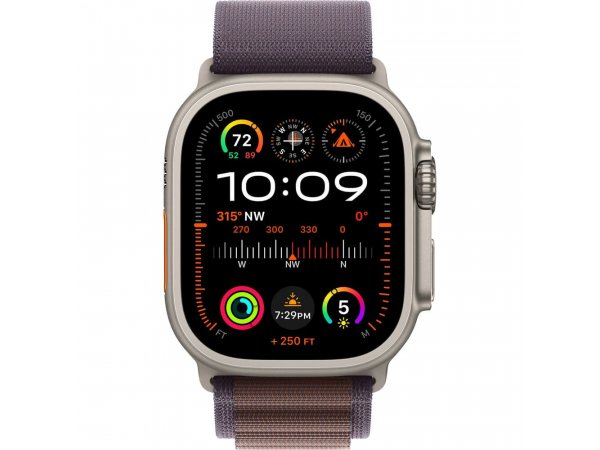 Умные часы Apple Watch Ultra 2 GPS + Cellular, 49mm Titanium Case with Indigo Alpine Loop - Small Умные часы Apple Watch Ultra 2 GPS + Cellular, 49mm Titanium Case with Indigo Alpine Loop - Small