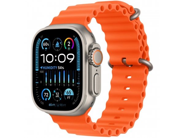 Умные часы Apple Watch Ultra 2 GPS + Cellular, 49mm Titanium Case with Orange Ocean Band