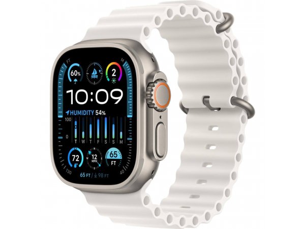 Умные часы Apple Watch Ultra 2 GPS + Cellular, 49mm Titanium Case with White Ocean Band